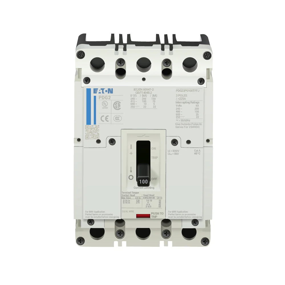 PDG23P0100TFFJ - Eaton - Molded Case Circuit Breakers