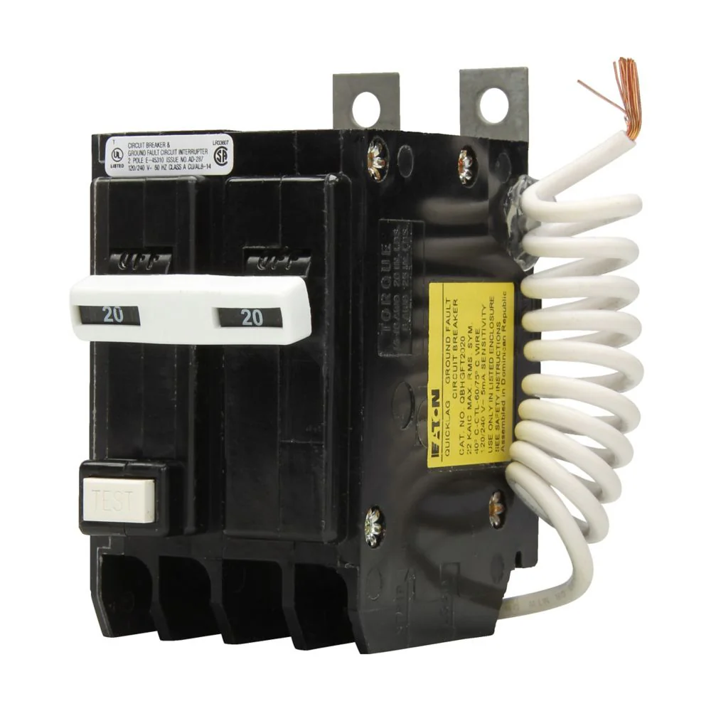 QBHGFT2020 - Eaton - 20 Amp Ground Fault Circuit Breaker - Image 3