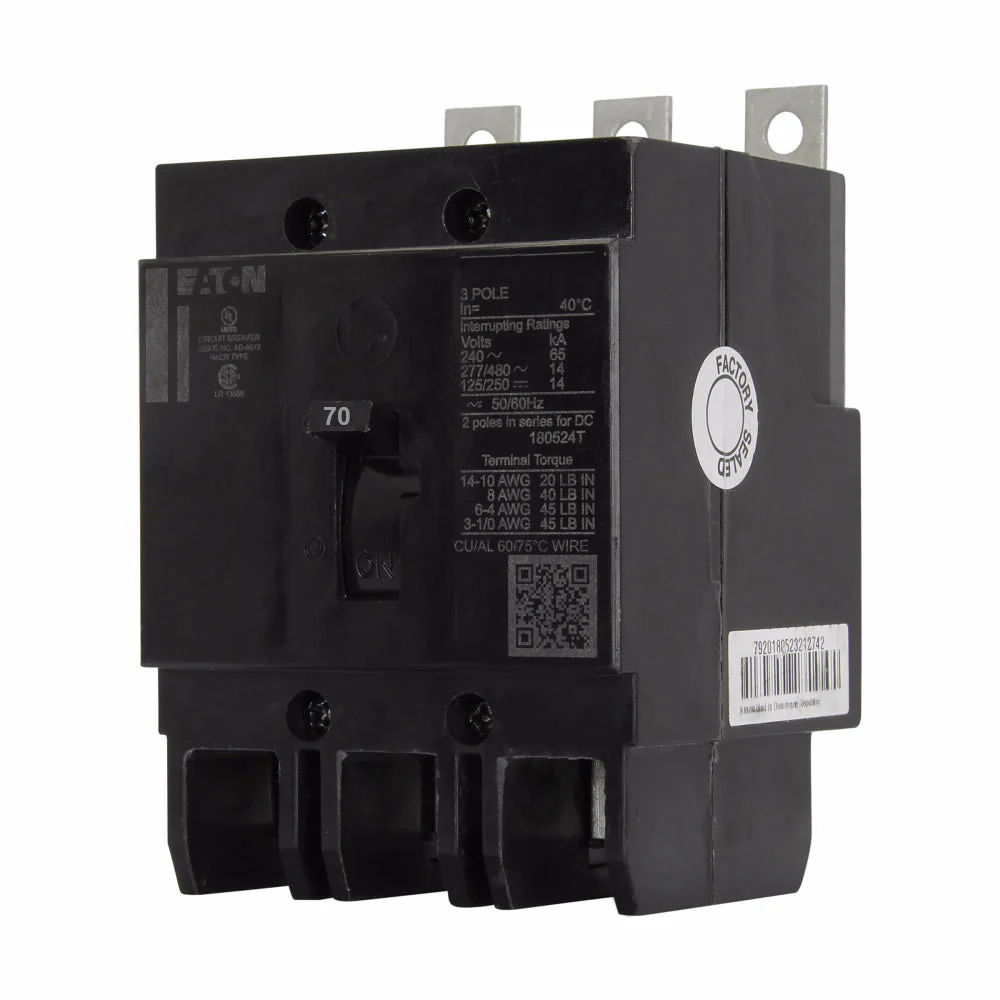 GHB3070S1 - Eaton - 70 Amp Molded Case Circuit Breaker - Image 2