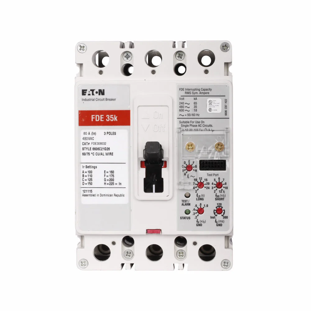 FDE308032 - Eaton - 80 Amp Molded Case Circuit Breaker