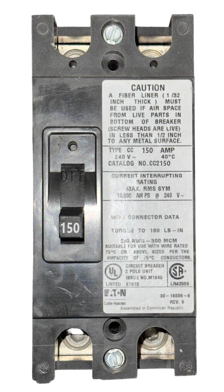 CC2150 - Eaton - Main Circuit Breaker