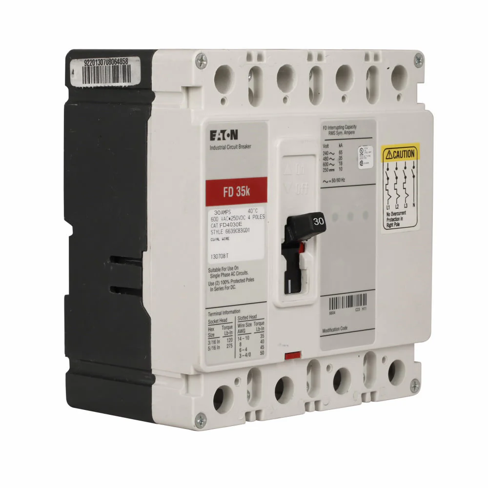 FD4030E - Eaton - Molded Case Circuit Breaker - Image 3