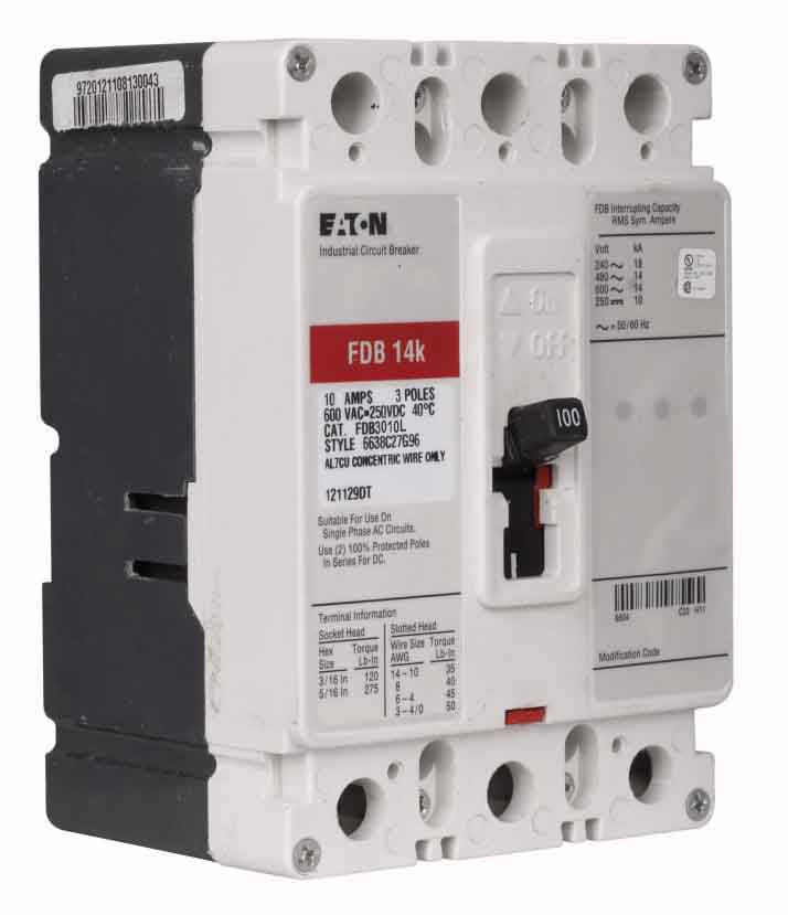 FDB3010 - Eaton - Molded Case Circuit Breaker - Image 3