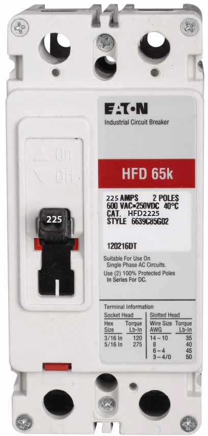 HFD2225 - Eaton - Molded Case Circuit Breaker - Image 5