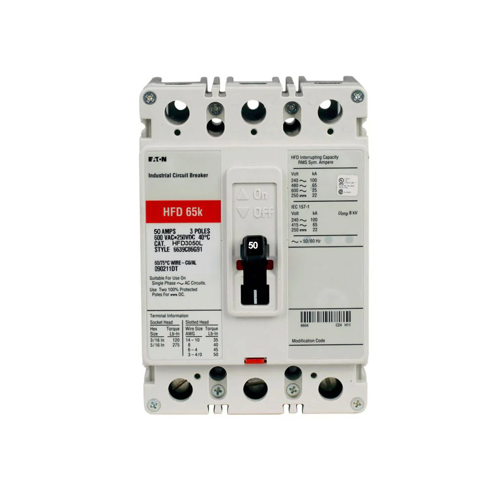 HFD3050L - Eaton - Molded Case Circuit Breaker - Image 5
