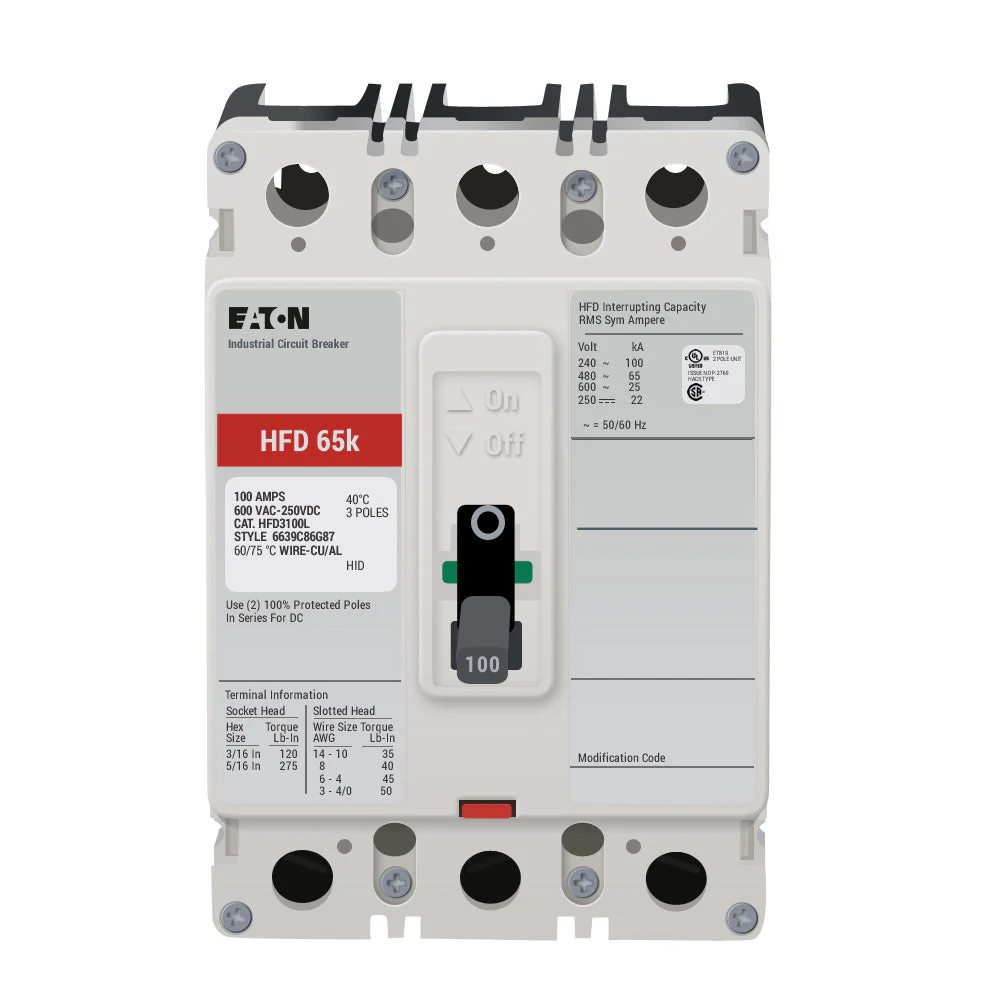 HFD3100 - Eaton - Molded Case Circuit Breaker