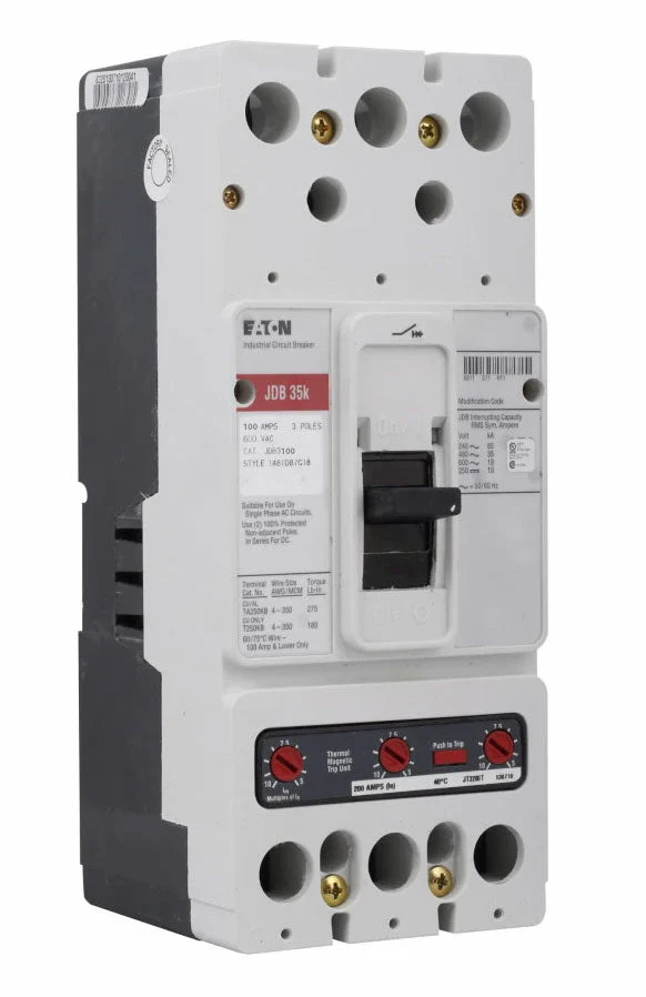 JDB3100 - Eaton - Molded Case Circuit Breaker - Image 3