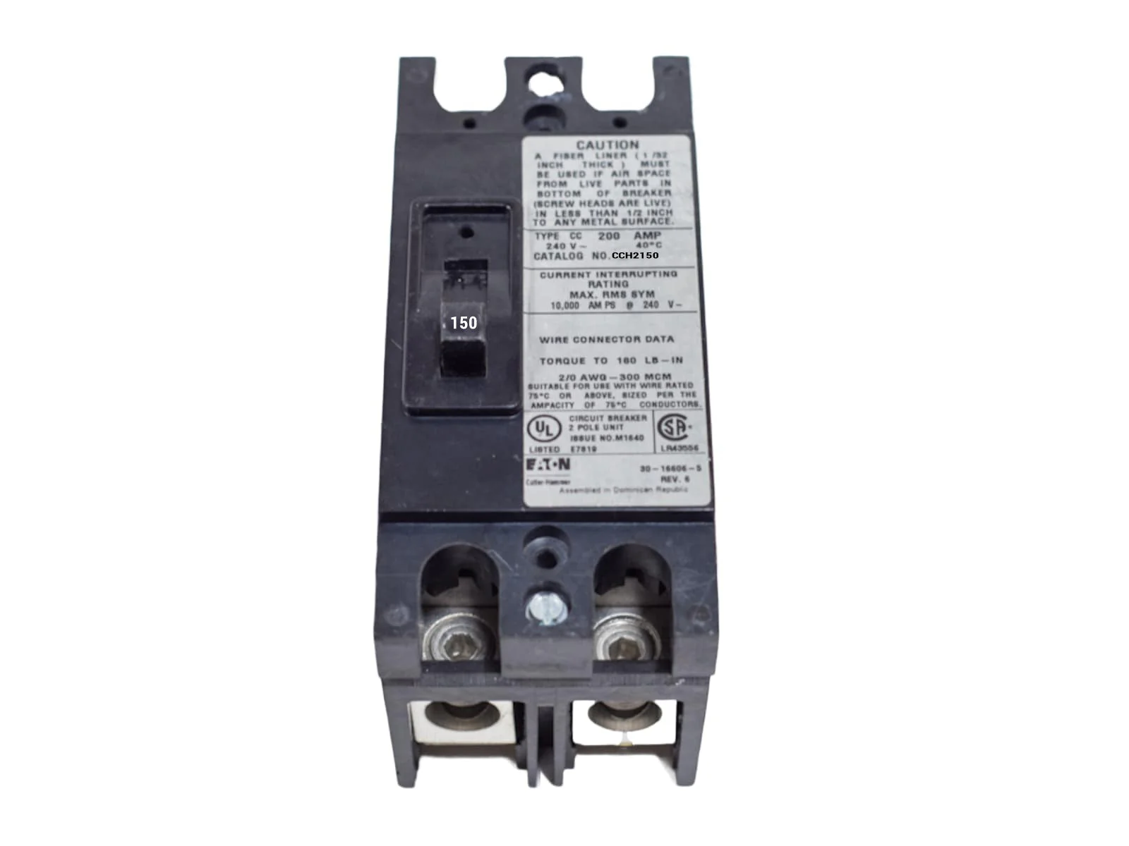 CCH2150 - Eaton - Molded Case Circuit Breakers