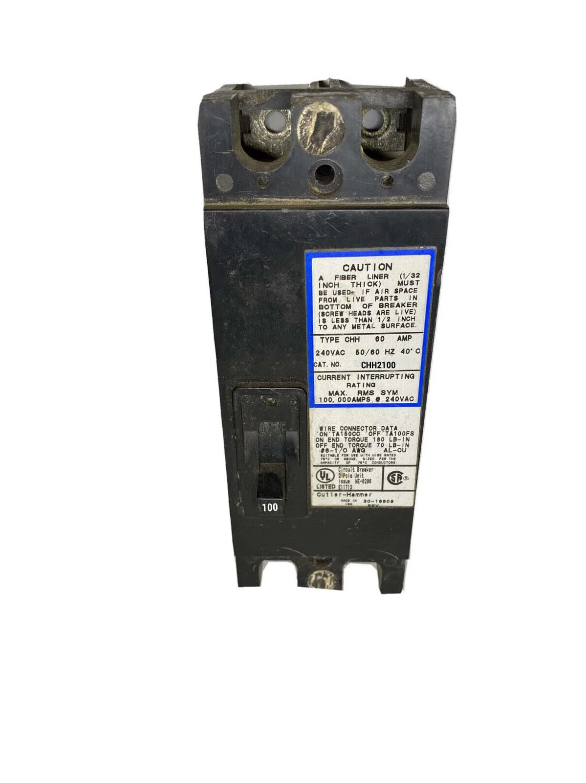 CHH2100 - Eaton - Molded Case Circuit Breakers