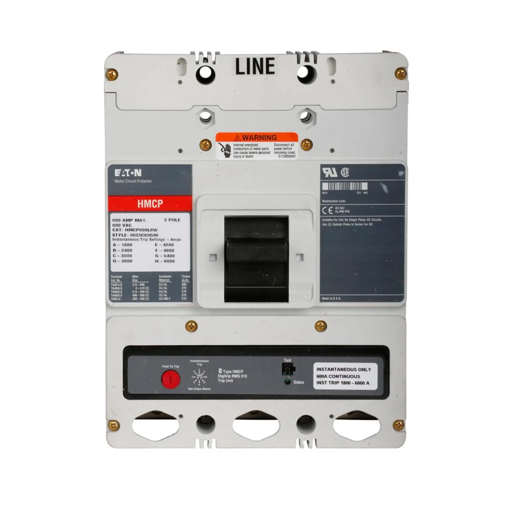 HMCP600Y6C - Eaton - Molded Case Circuit Breakers