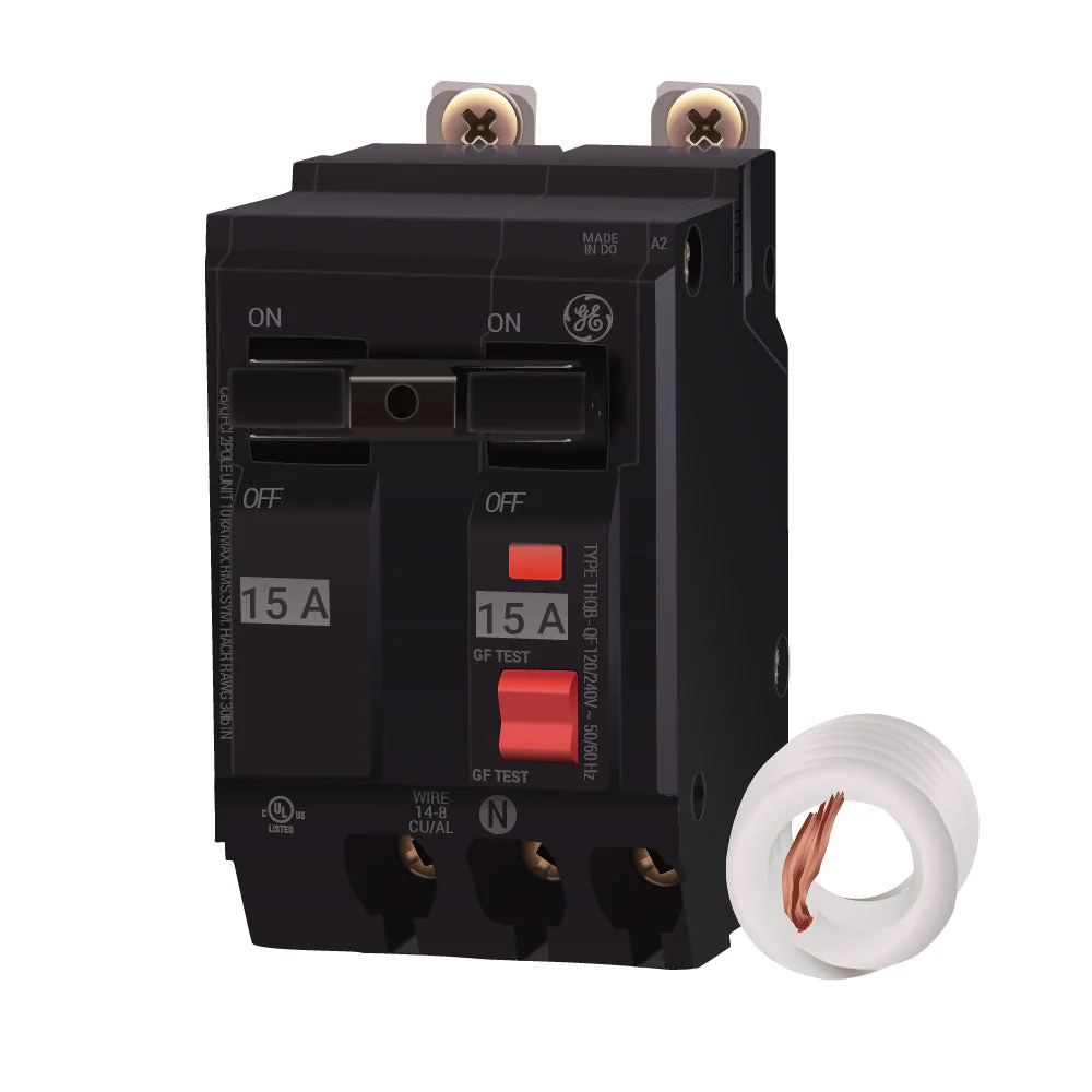 THQB2115GFT - GE - 15 Amp GFCI Circuit Breaker - Image 2