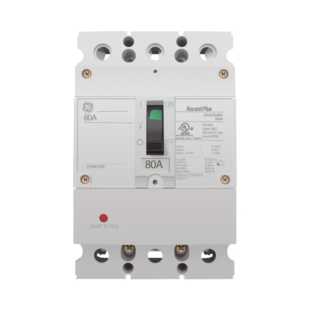 FBN36TE080RV - General Electrics - Molded Case Circuit Breakers