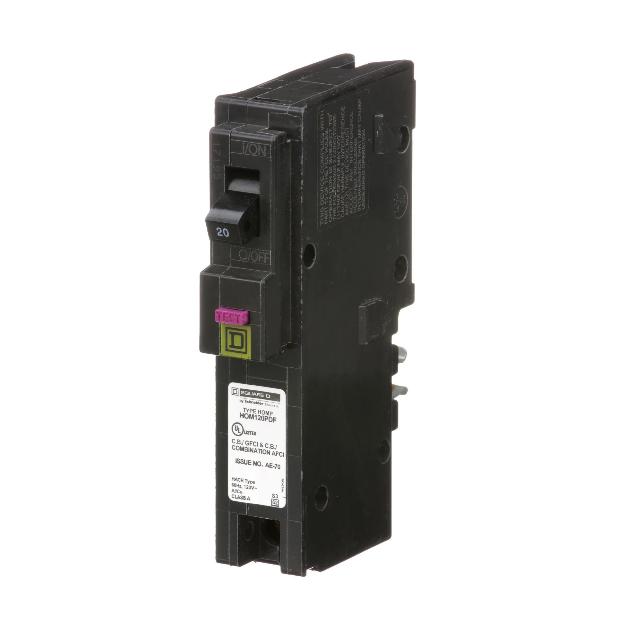 HOM120PDFCP - HOM120PDF - HomeLine 20 Amp Dual Function Circuit Breaker - Image 3