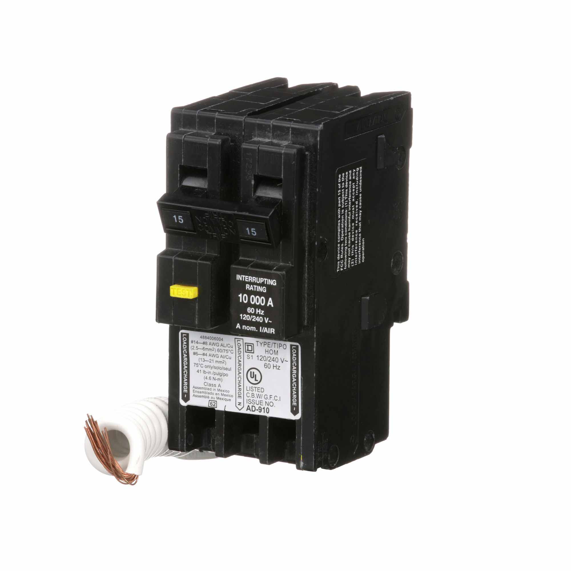 HOM215GFI - Homeline 15 Amp Ground Fault Circuit Breaker - Image 3