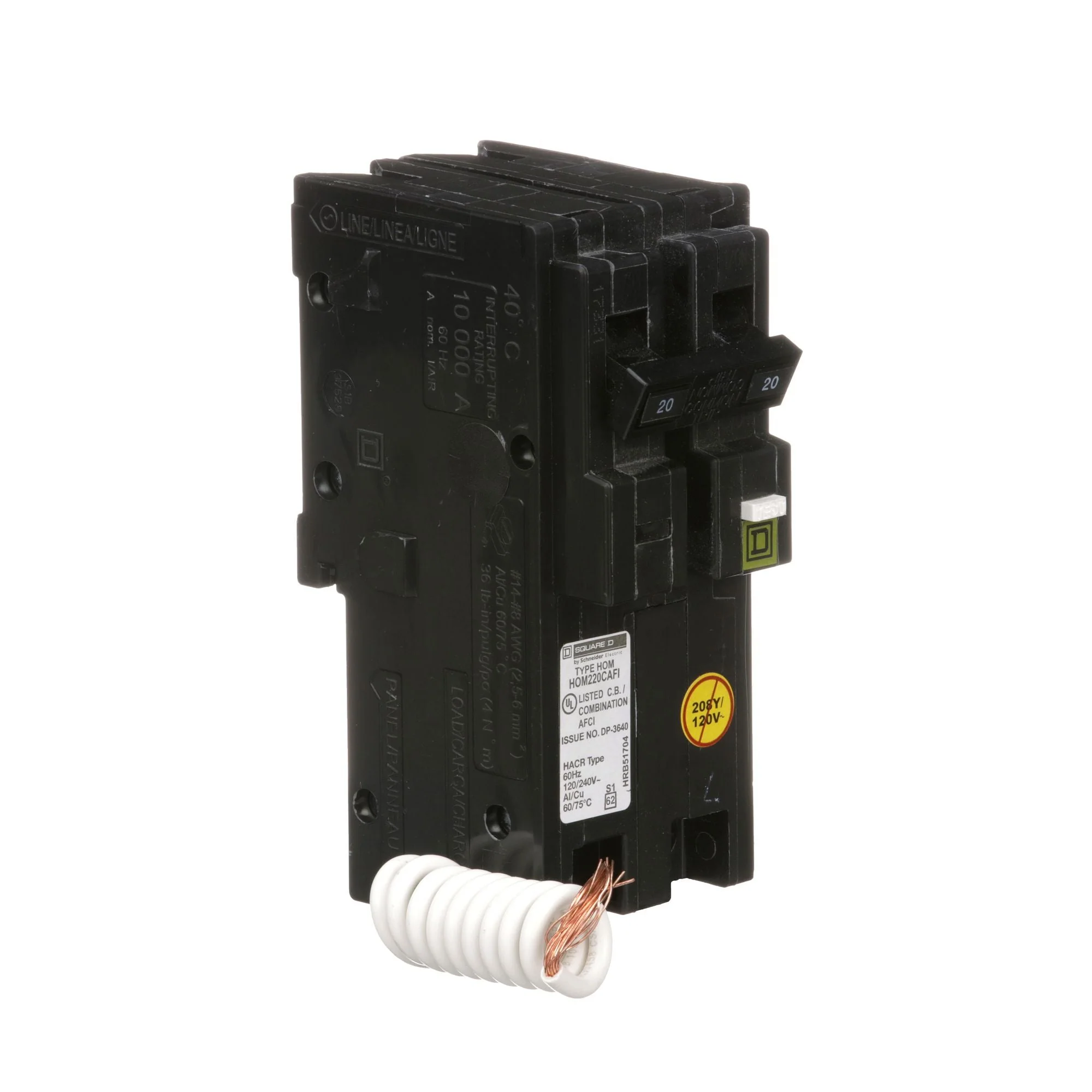 HOM220CAFI - HomeLine 20 Amp Arc Fault Circuit Breaker - Image 2