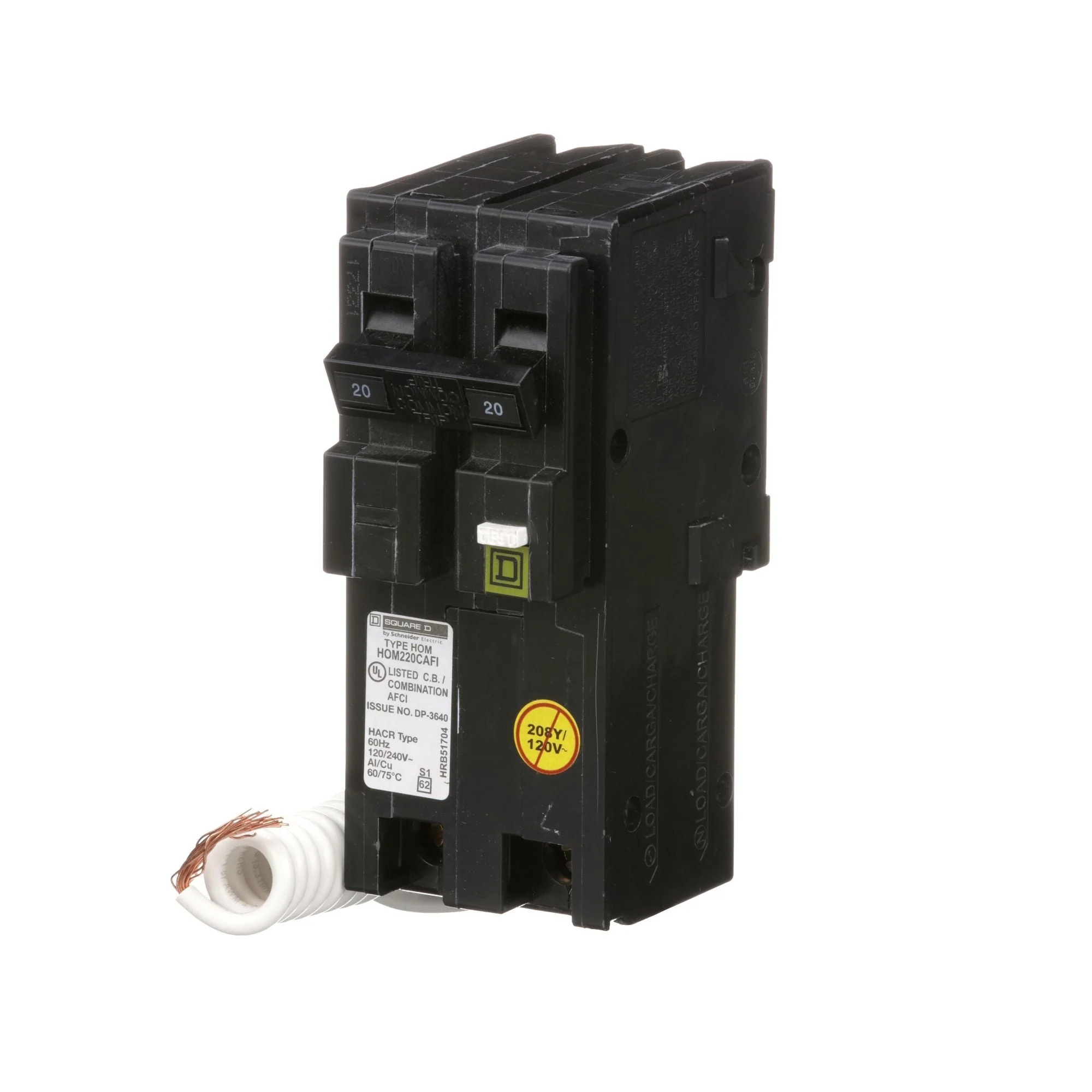 HOM220CAFI - HomeLine 20 Amp Arc Fault Circuit Breaker - Image 3
