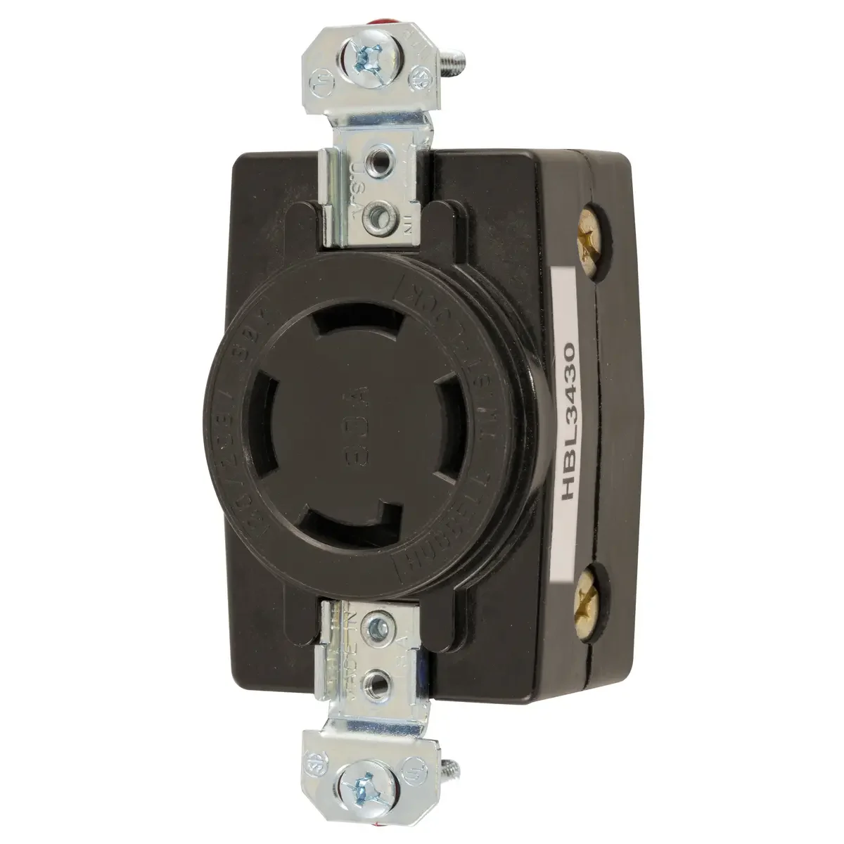 HBL3430 - Hubbell - Single Flush Receptacle
