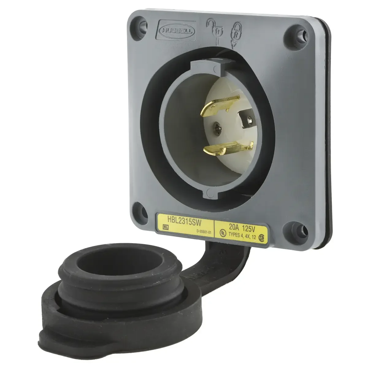 HBL2315SW - Hubbell Locking Devices, Twist-Lock - Image 2