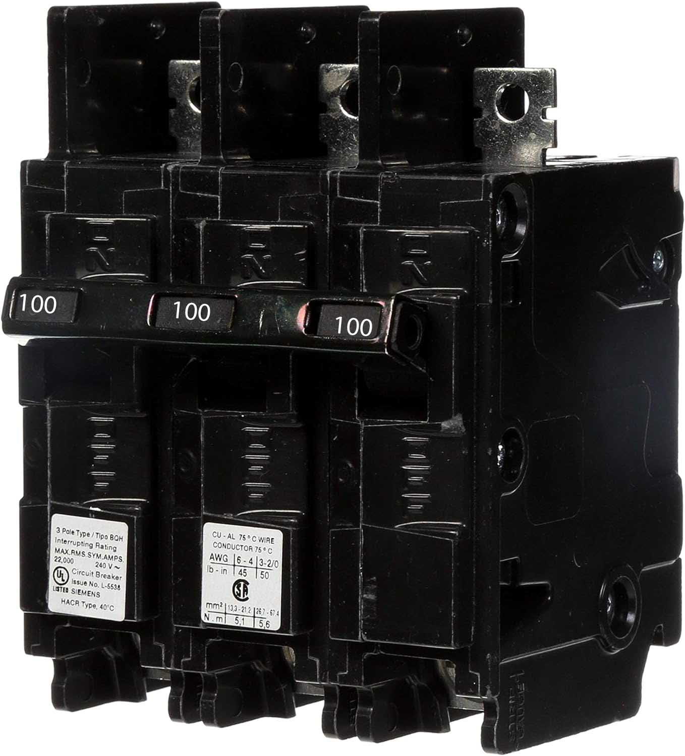BQ3B100H - Siemens - 100 Amp Molded Case Circuit Breaker - Image 2