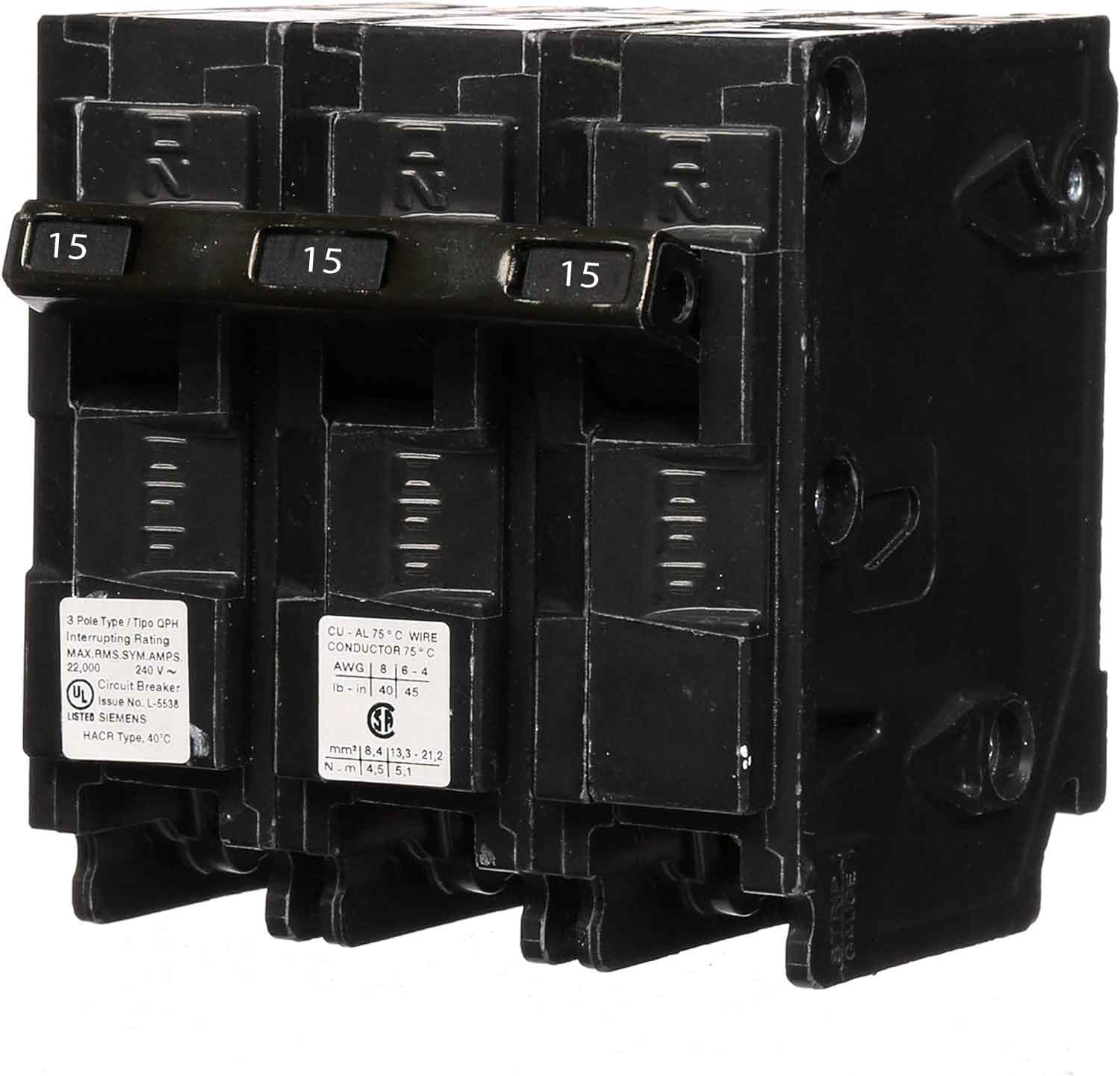 Q315H - Siemens - 15 Amp 22kA Circuit Breaker - Image 2