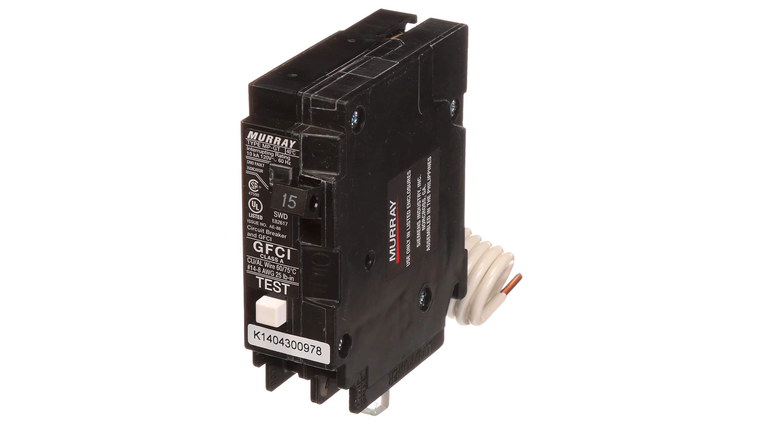 MP115GF - Siemens - 15 Amp Molded Case Circuit Breaker