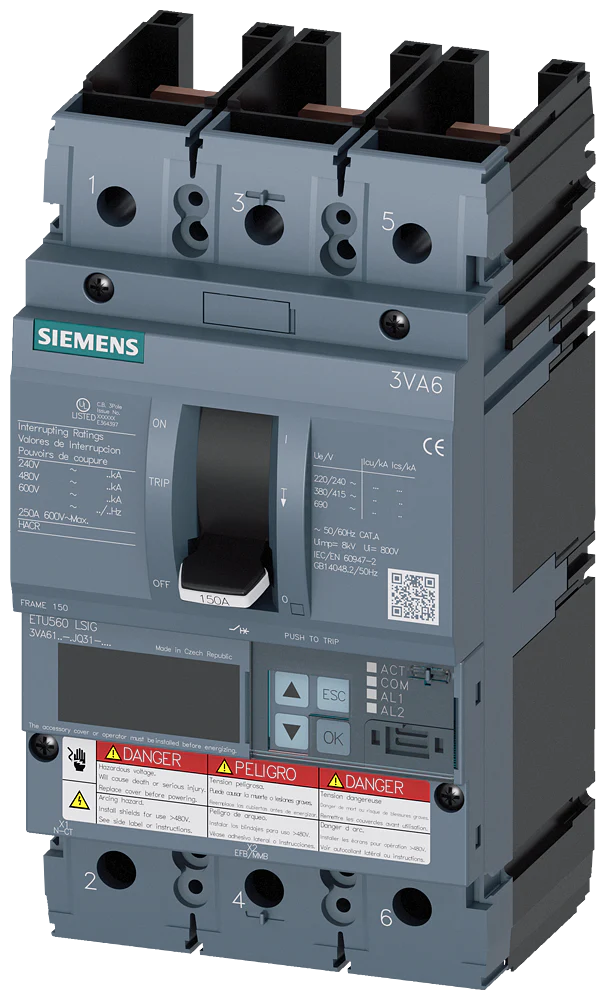 3VA6115-5JQ31-0AA0 - Siemens - Molded Case Circuit Breakers