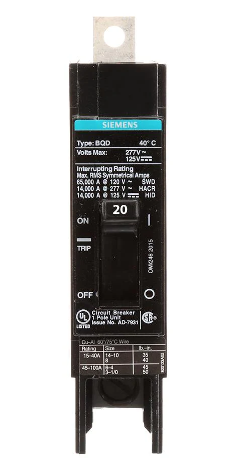 BQD120 - Siemens - 20 Amp Molded Case Circuit Breaker