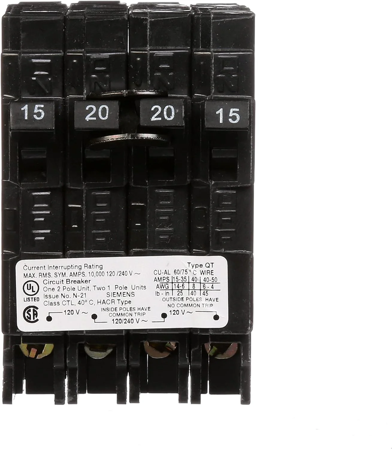 Q21520CT - Siemens - 20 Amp Quad Circuit Breaker - Image 5