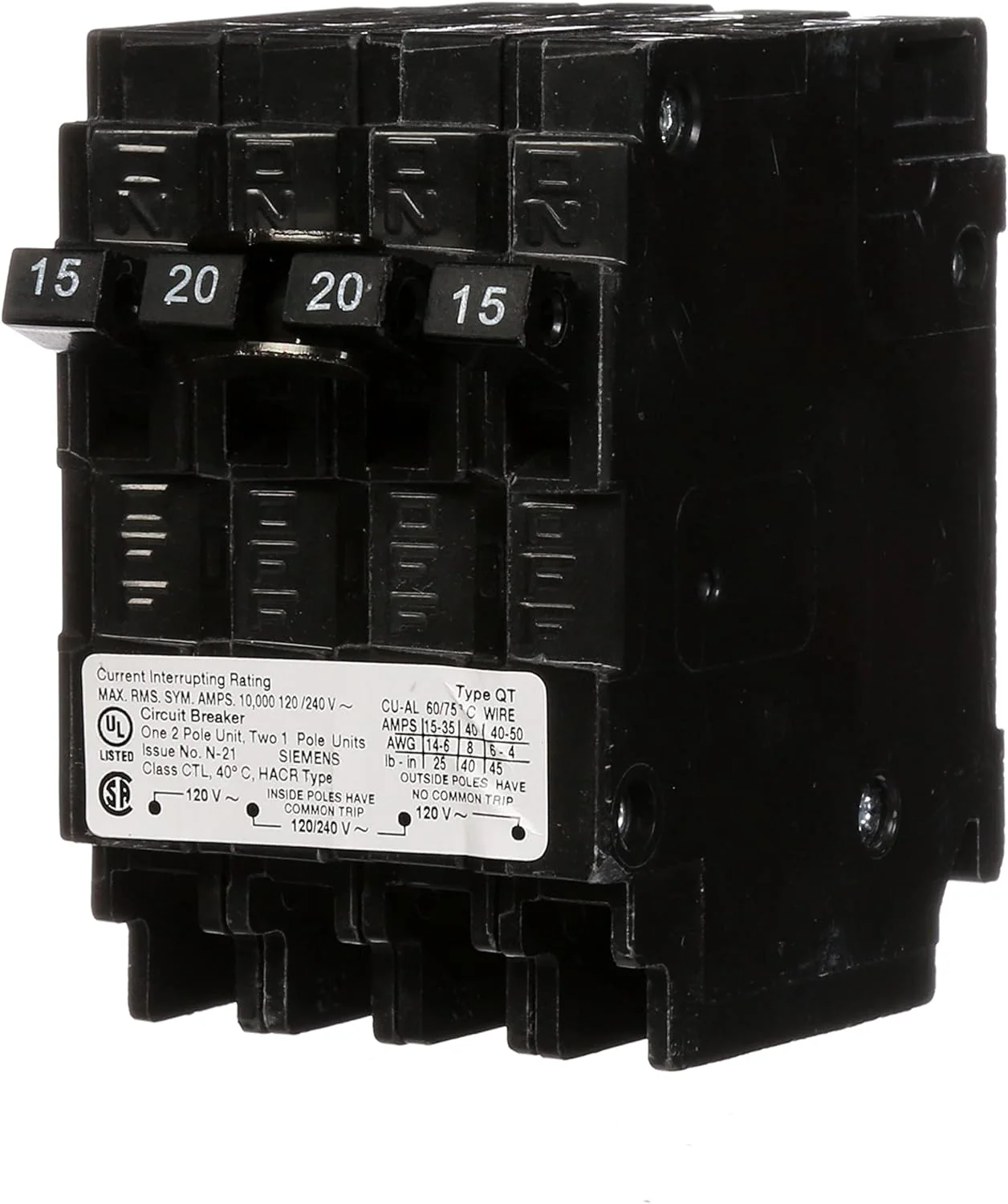 Q21520CT - Siemens - 20 Amp Quad Circuit Breaker - Image 6