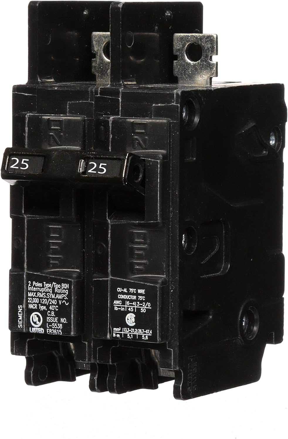 BQ2B025H - Siemens - 25 Amp Molded Case Circuit Breaker - Image 2