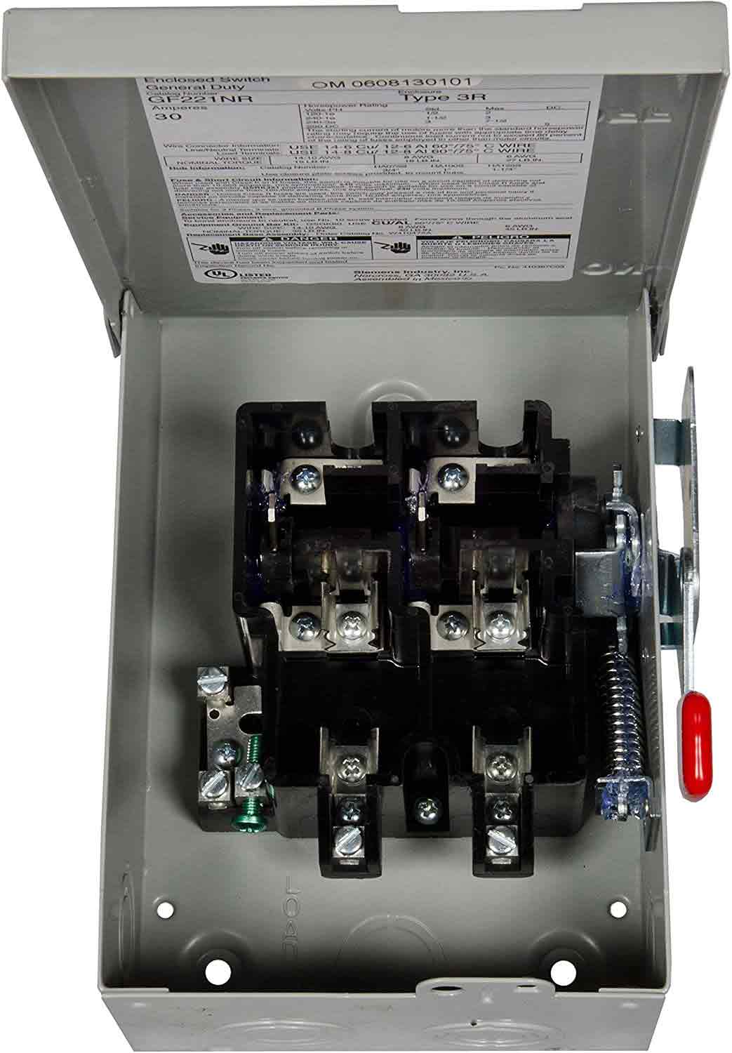 GF221NR - Siemens - 30 Amp Disconnect Safety Switches - Image 3