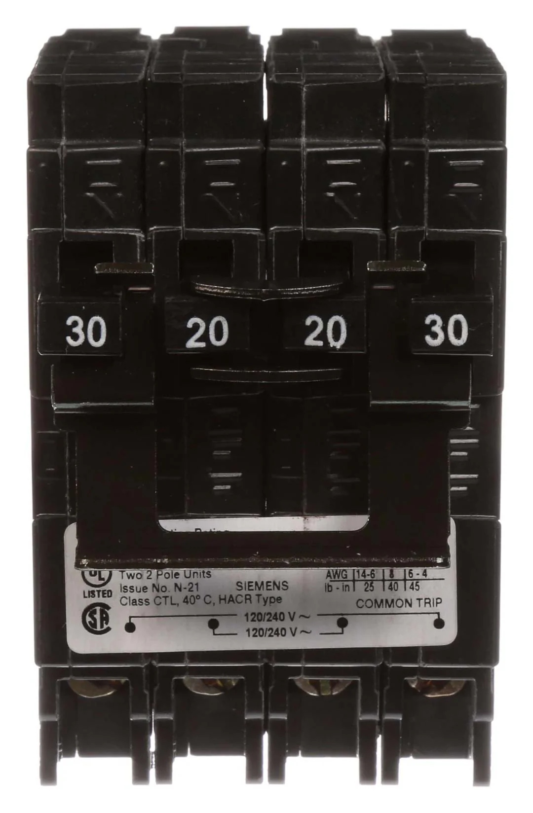 Q23020CT2 - Siemens - 30 Amp Molded Case Circuit Breaker - Image 5