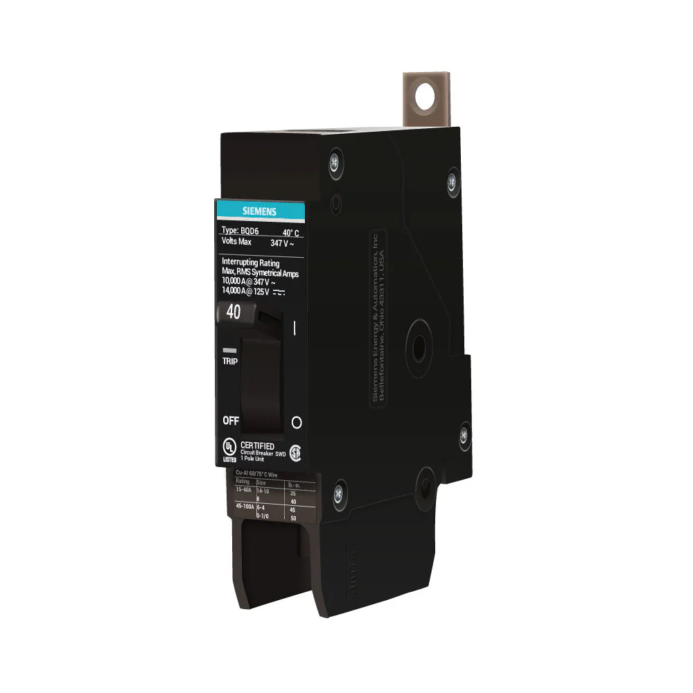 BQD6140 - Siemens - 40 Amp Molded Case Circuit Breaker - Image 2
