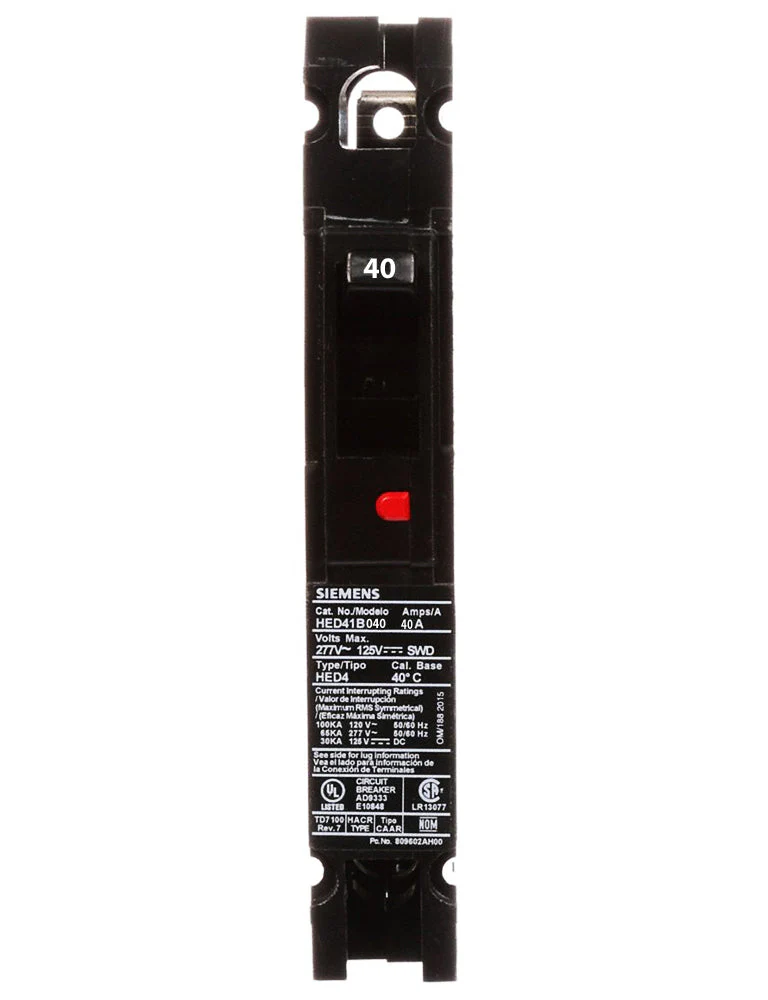 HED41B040L - Siemens - 40 Amp Molded Case Circuit Breaker