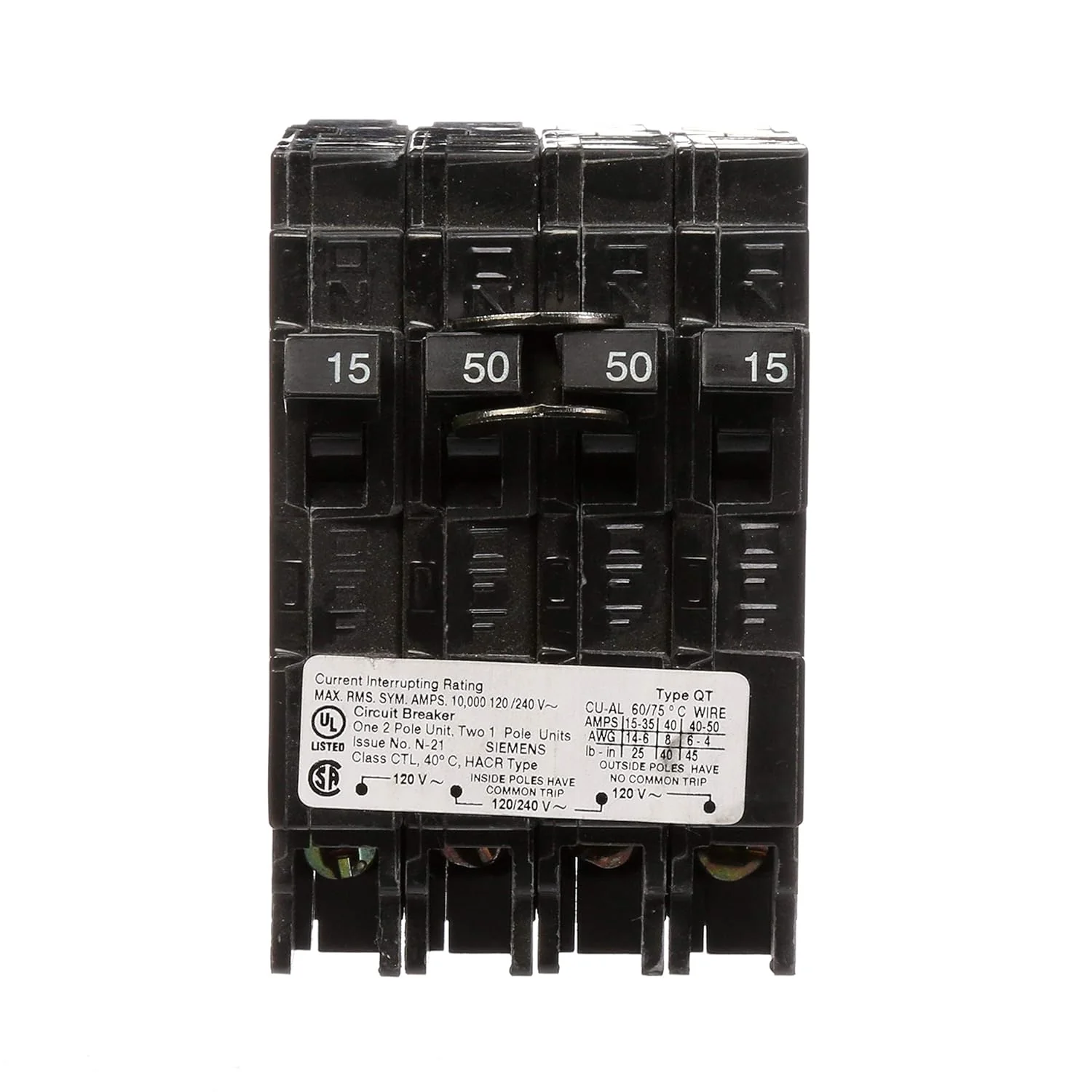 Q21550CT - Siemens - 50 Amp Quad Circuit Breaker - Image 5