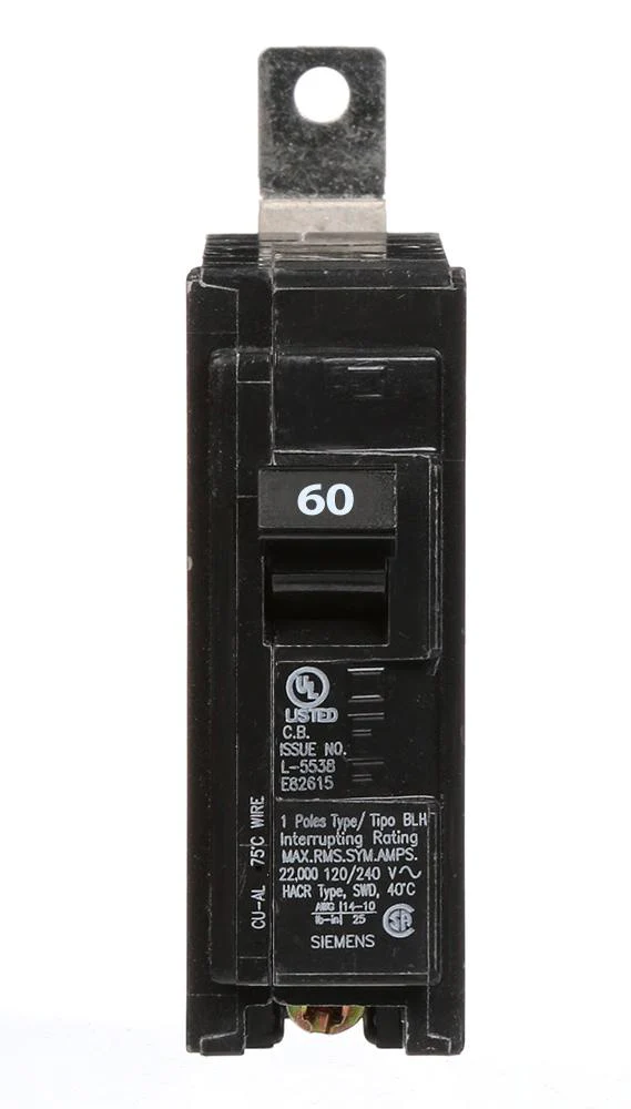 B160H - Siemens - 60 Amp 22kA Circuit Breaker