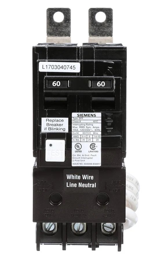 BF260 - Siemens - 60 Amp GFCI Circuit Breaker