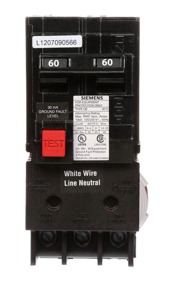 QE260 - Siemens - 60 Amp GFEP Circuit Breaker