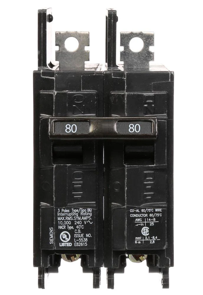 BQ2B080 - Siemens - 80 Amp Circuit Breaker