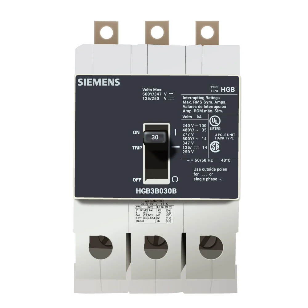 HGB3B030B - Siemens - Molded Case Circuit Breaker