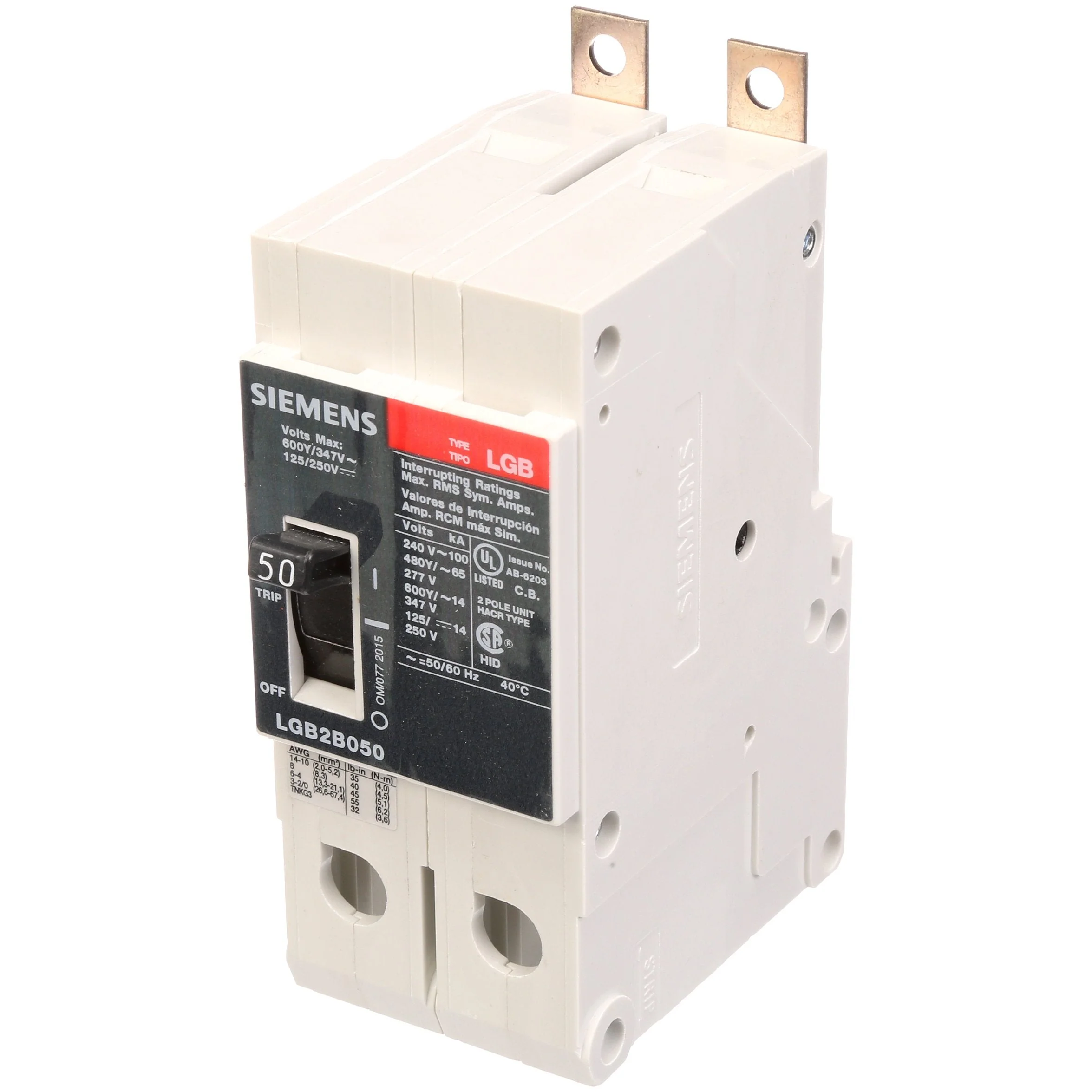 LGB2B080B - Siemens - Molded Case Circuit Breaker