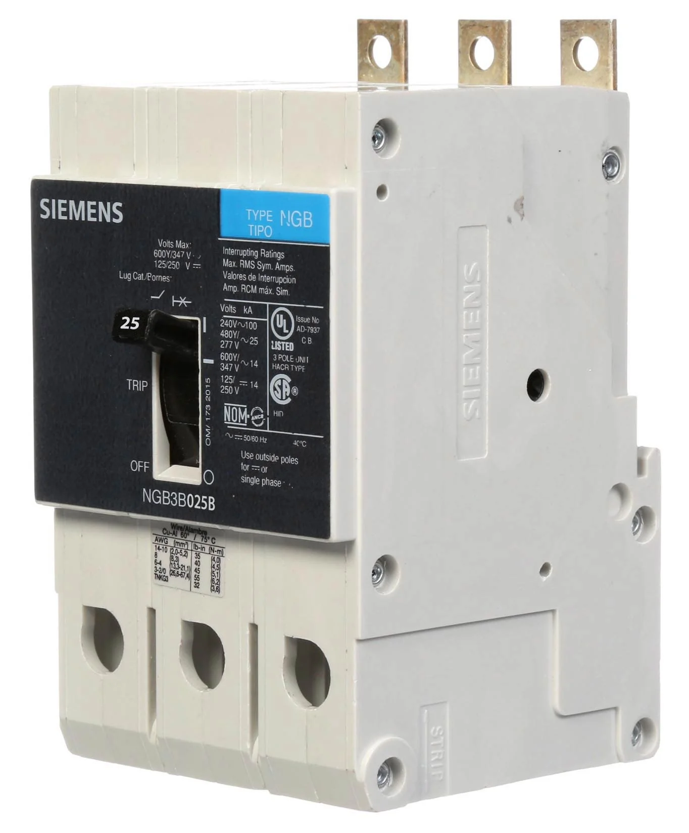 NGB3B025B - Siemens - Molded Case Circuit Breaker - Image 6