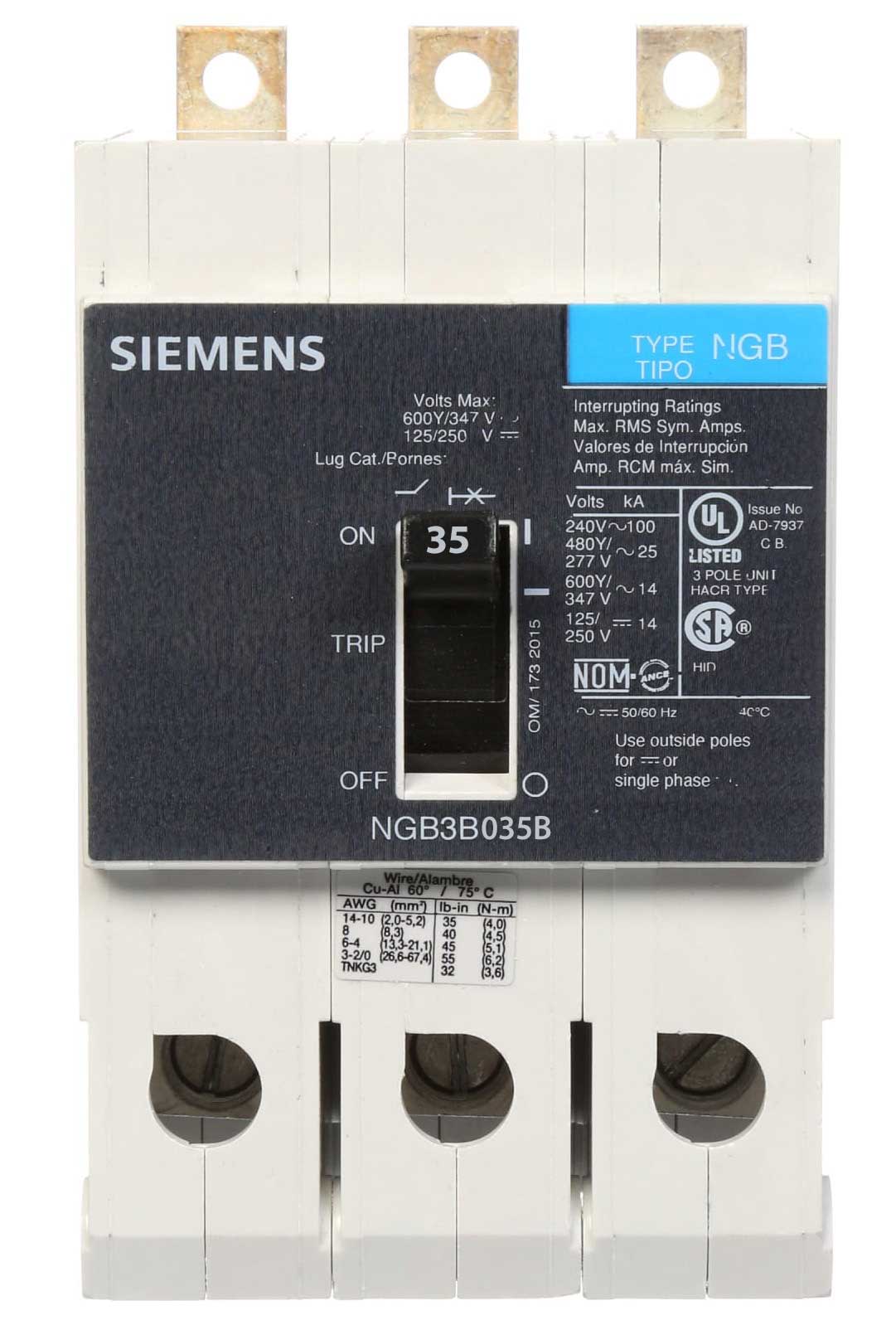 NGB3B035B - Siemens - Molded Case Circuit Breaker - Image 5