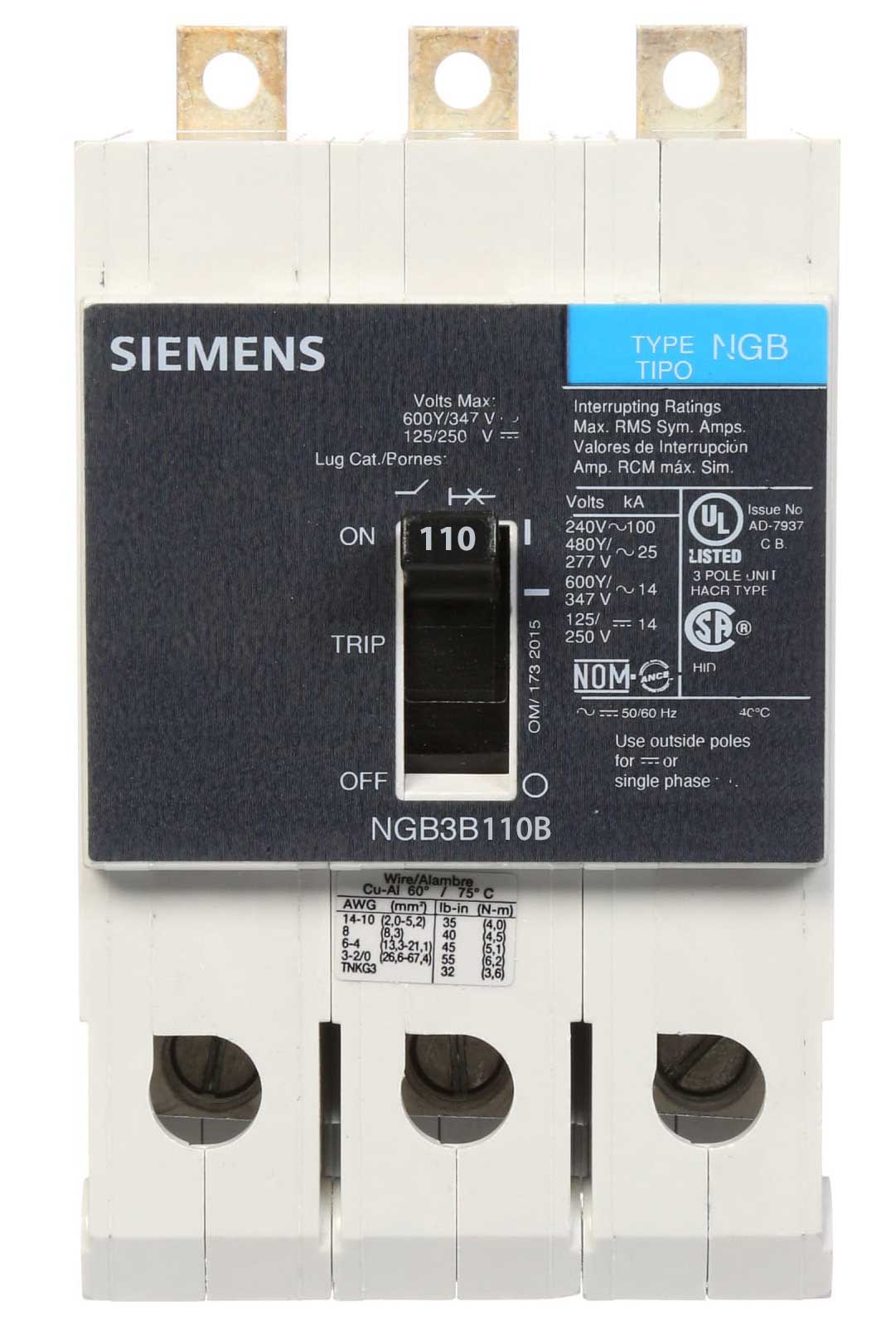 NGB3B110B - Siemens - Molded Case Circuit Breaker - Image 5