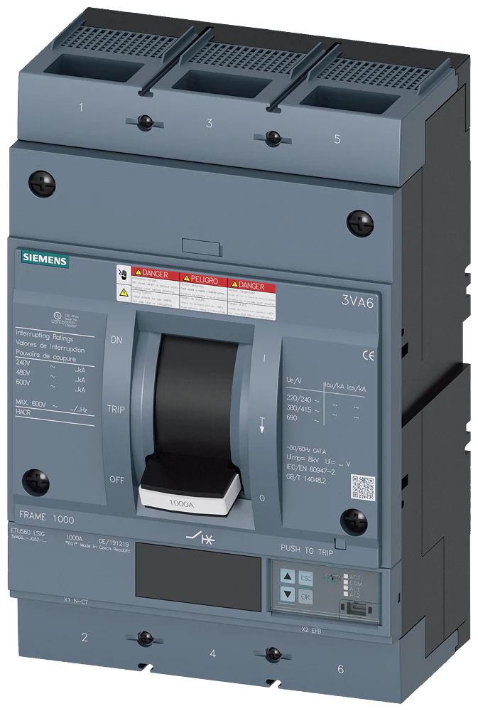 3VA6610-6JQ32-0AA0 - Siemens - Molded Case Circuit Breakers