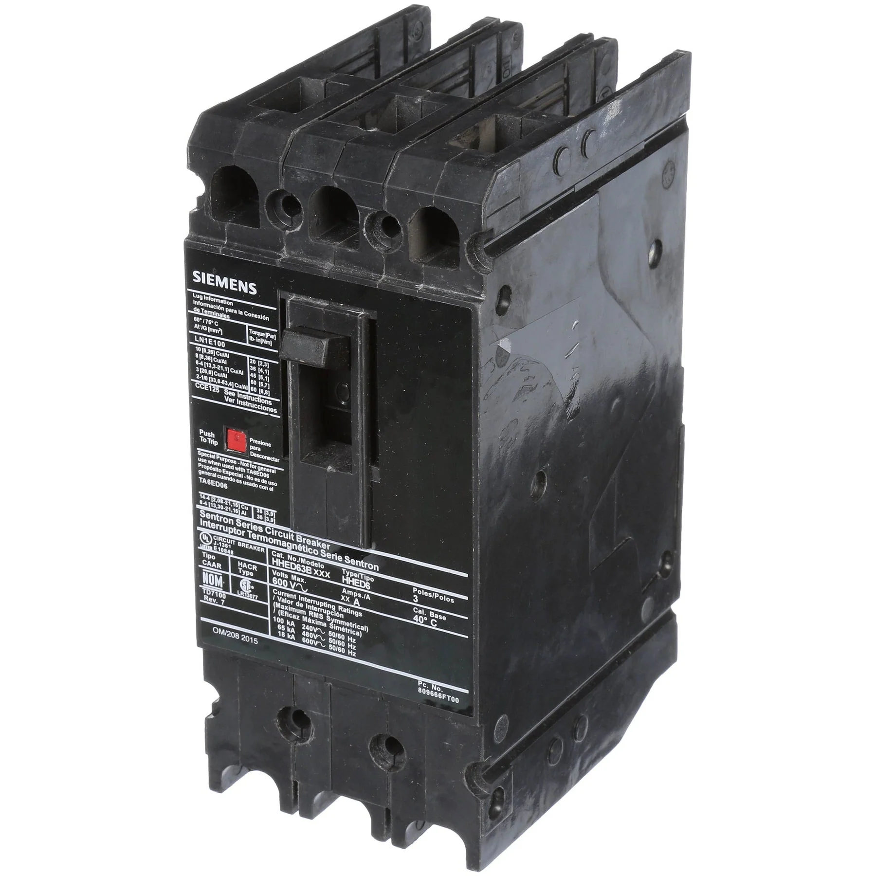 HHED63B100L - Siemens - Molded Case
