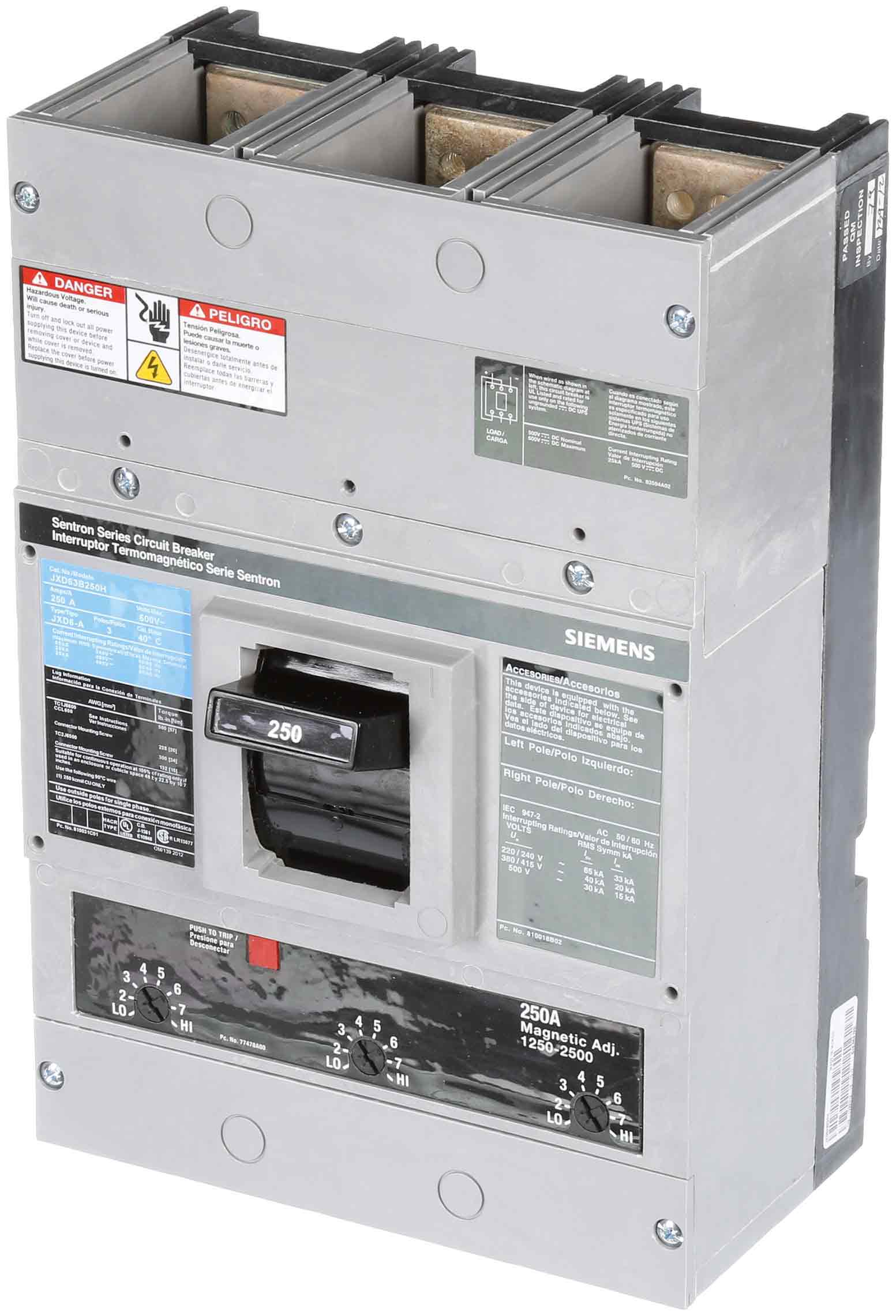 JXD63B250H - Siemens - Molded Case