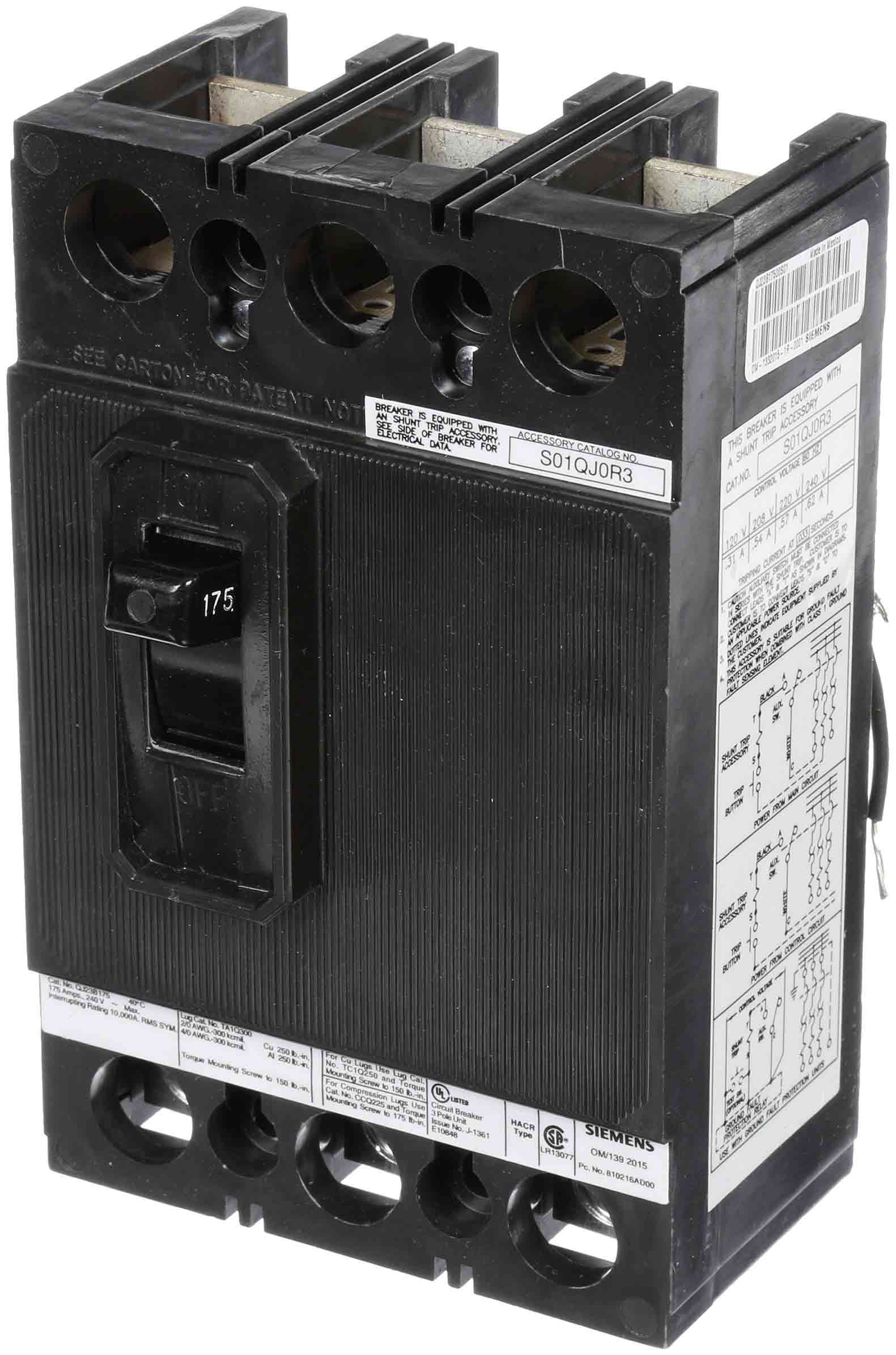 QJ23B17500S01 - Siemens - Molded Case