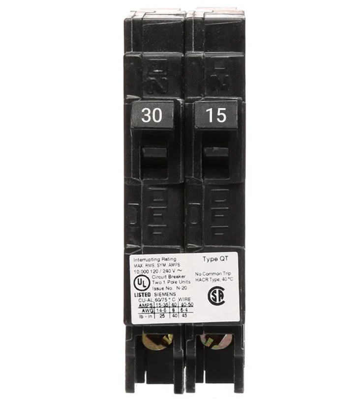Q3015NC - Siemens - Tandem 30/15 Amp Tandem Circuit Breaker