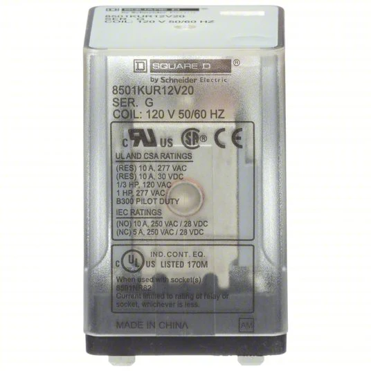 8501KUR12V20 - Square D - Plug In Relay - Image 2